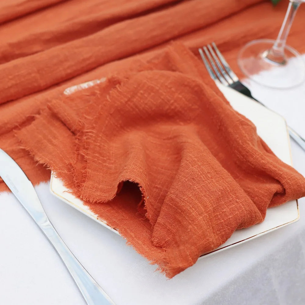 Factory Direct Cloth Napkins Set of 40 Gauze Crepe Cotton Fabric 42x42cm Christmas Tea Towel Kitchen Wedding Table Easter Deco