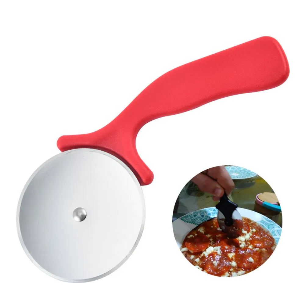 Stainless Steel Pizza Cutters Pastry Roller Cutter Pizza Knife Cookie Cake Roller Wheel Scissor Bakeware Kitchen Accessories