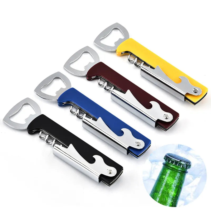 Portable Beer Can Opener Wine Bottle Opener Restaurant Gift Kitchen Tool Birthday Gift Party Supplies Integrated Lid Opener 1pc