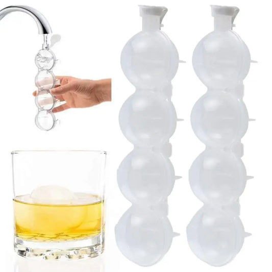 4 Hole Round Ice Whisky Hockey Mold Makers Cocktail Vodka Ball Ice Mould Bar Party Kitchen Ice Box Ice Cream Maker Barware Tools