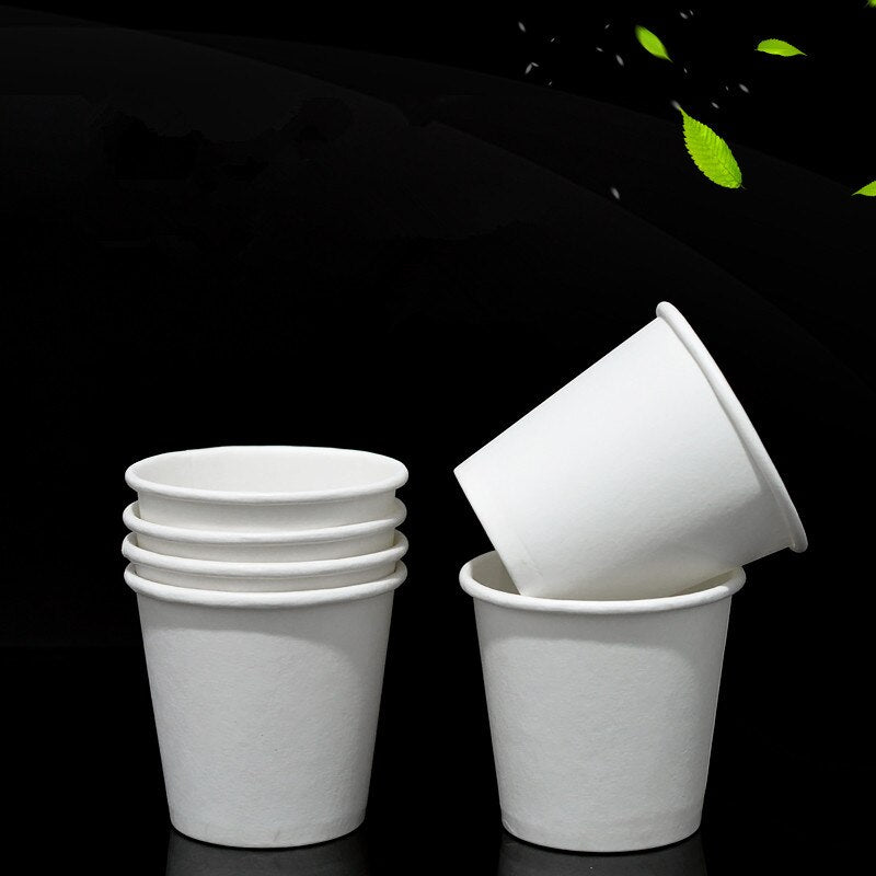 100pcs/pack 2.5oz Paper Cup White/Kraft Disposable Cup Small Mini Coffee Cup
