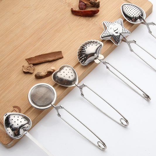Reusable Stainless Steel Tea Infuser Sphere Mesh Tea Strainer Coffee Herb Spice Filter Diffuser Handle Tea Ball Kitchen Gadgets